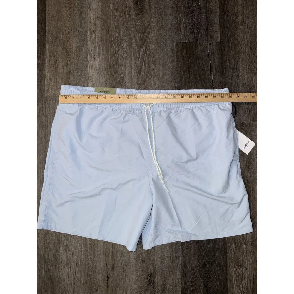 Men's 2XL Light Blue Swimsuit‎ Shorts - Pastel Summer Beach Trunks Size XXL, 7